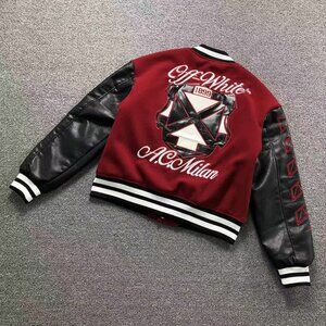 Off-White x A.C. Milan Varsity Jacket
